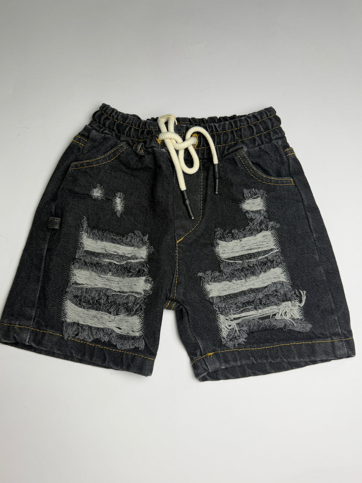 Bermuda Denim con i strappi Junior