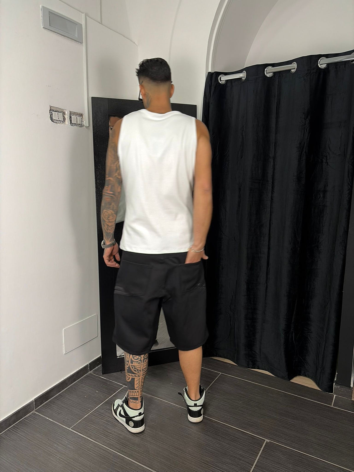SHORT STRIPES CIANOTIC