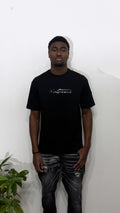 T-shirt black lettering