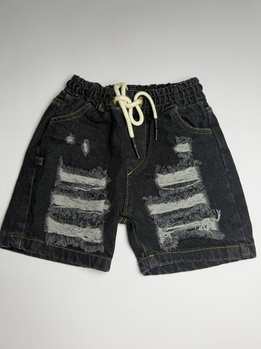 Bermuda Denim con i strappi Junior