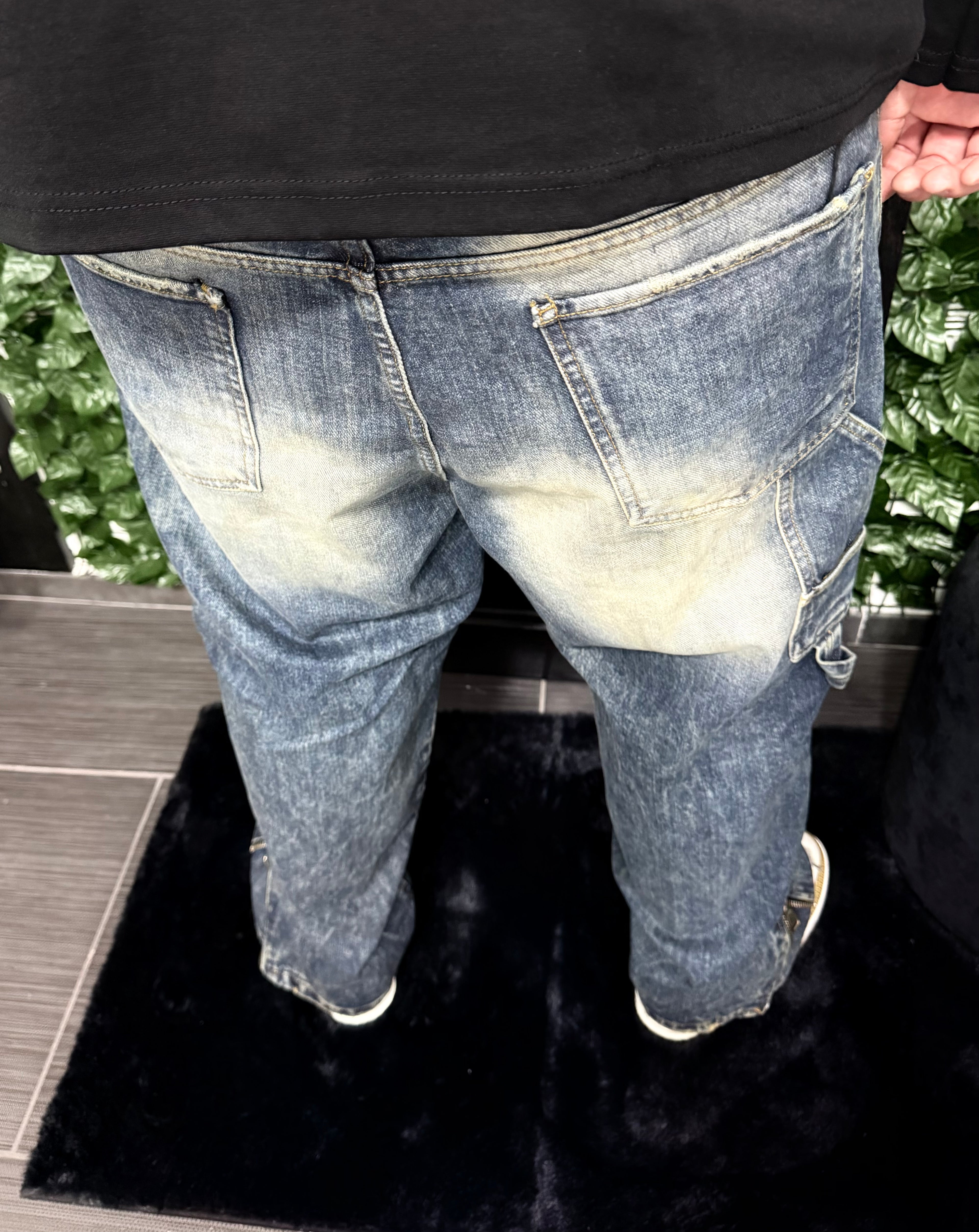 Jeans baggy sfumato