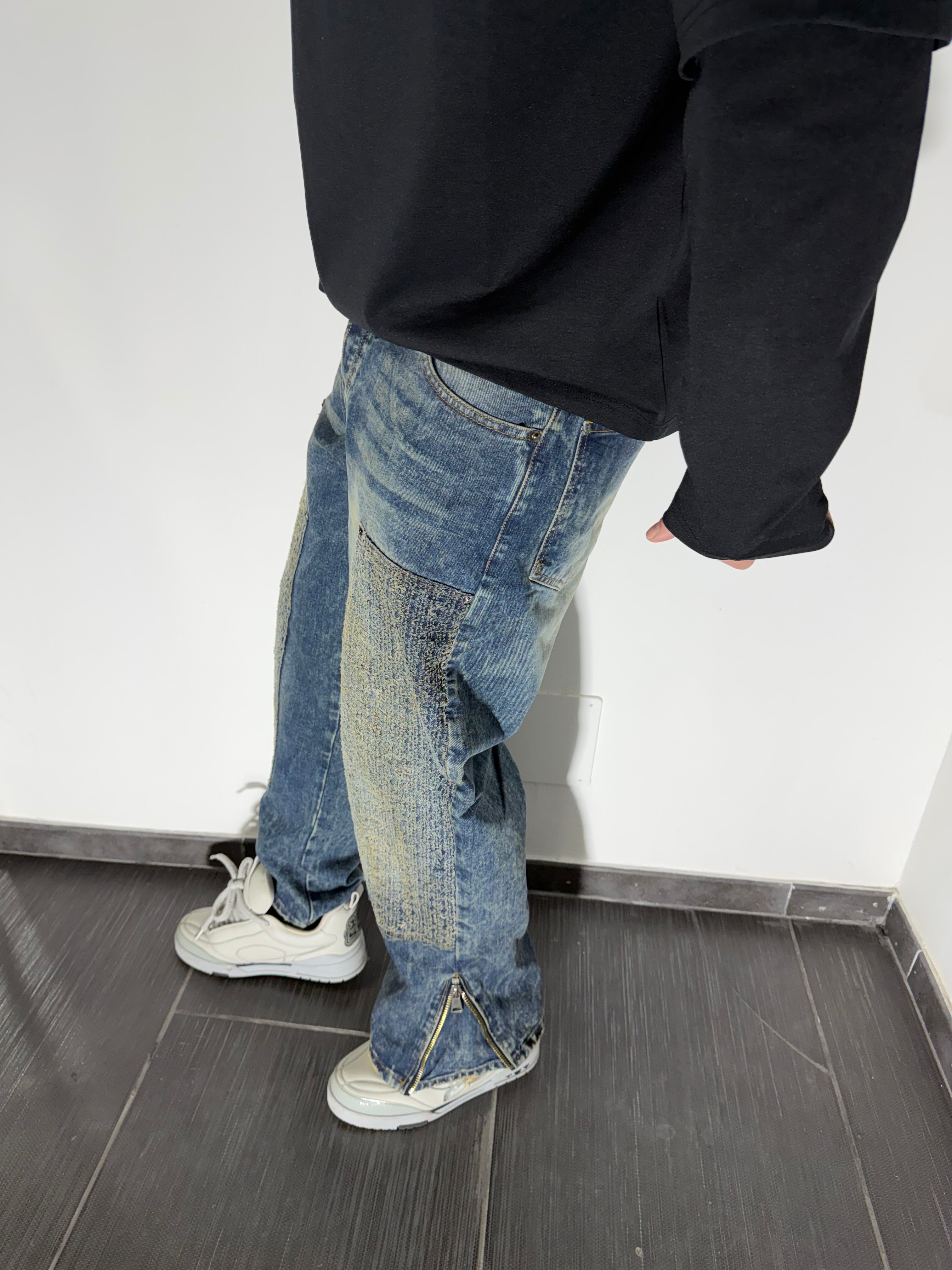 Jeans baggy sfumato