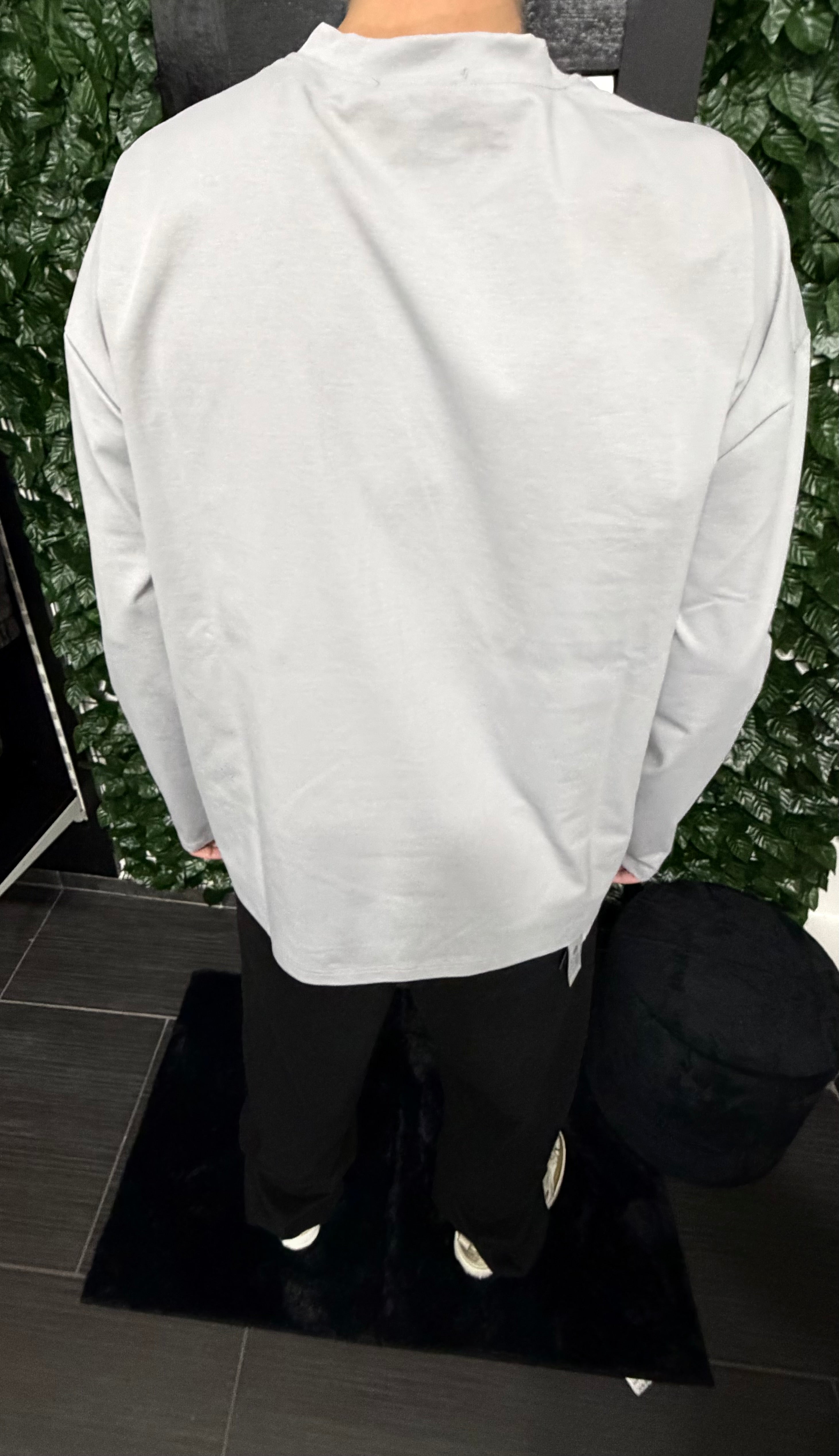 T-shirt long sleeve grey