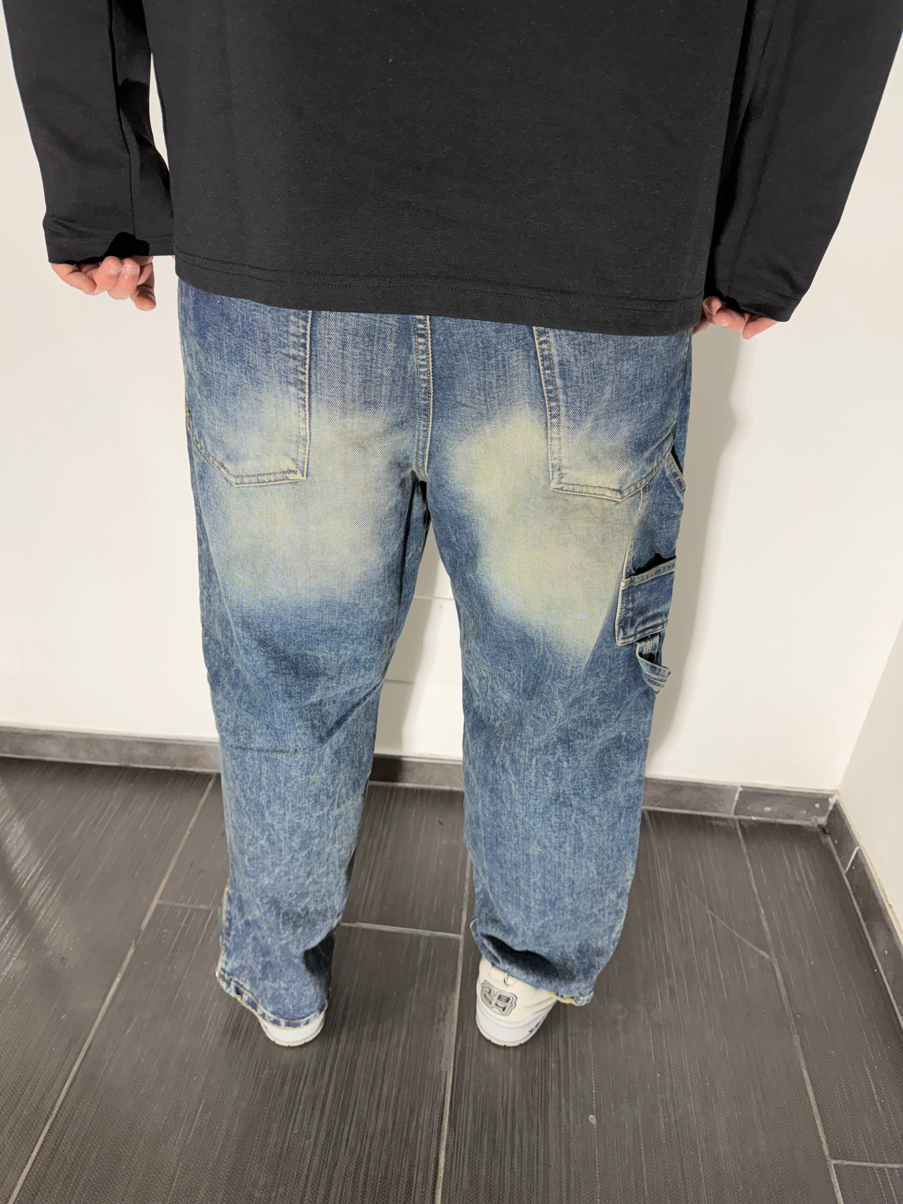 Jeans baggy sfumato