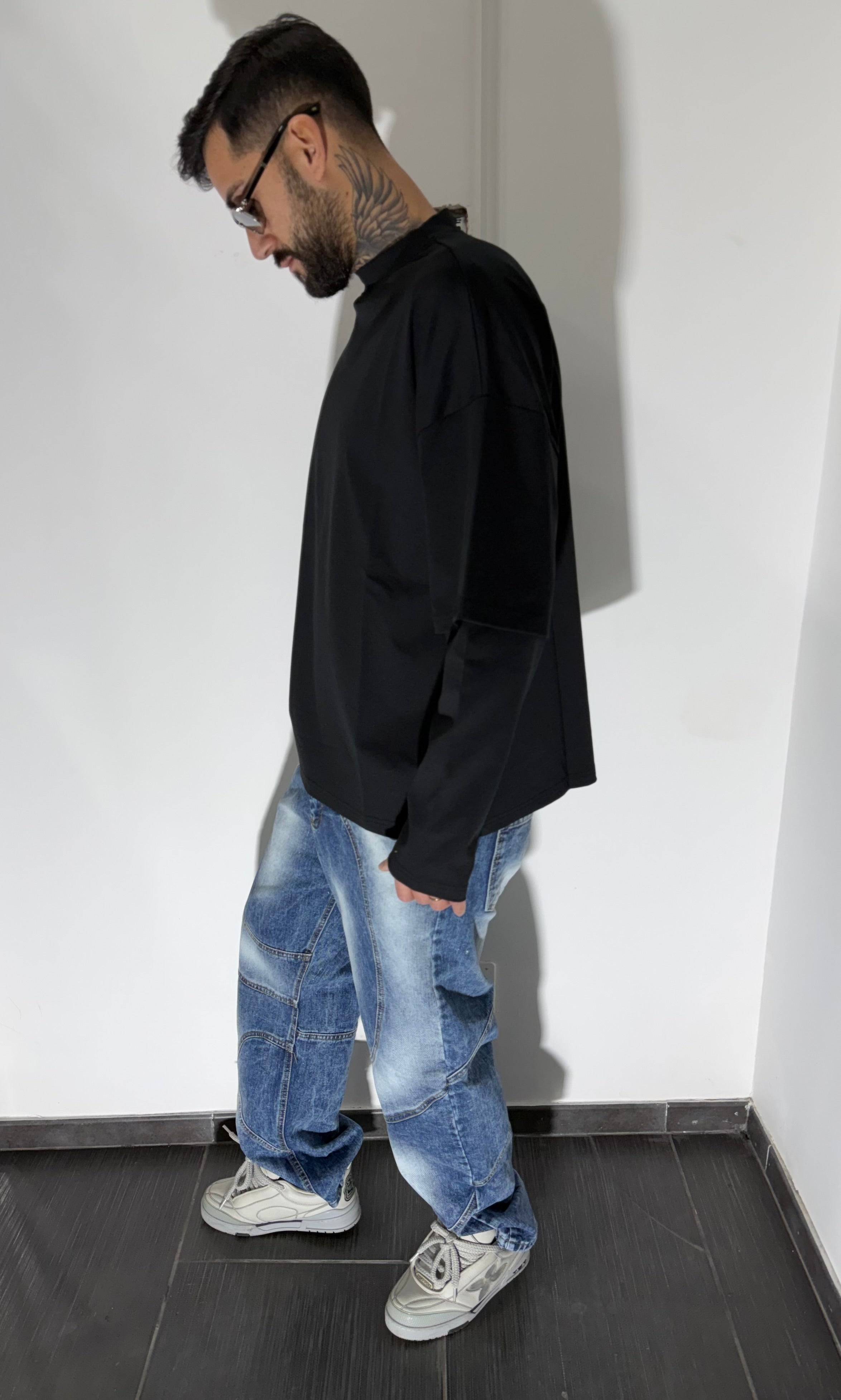 T-shirt double sleeve black