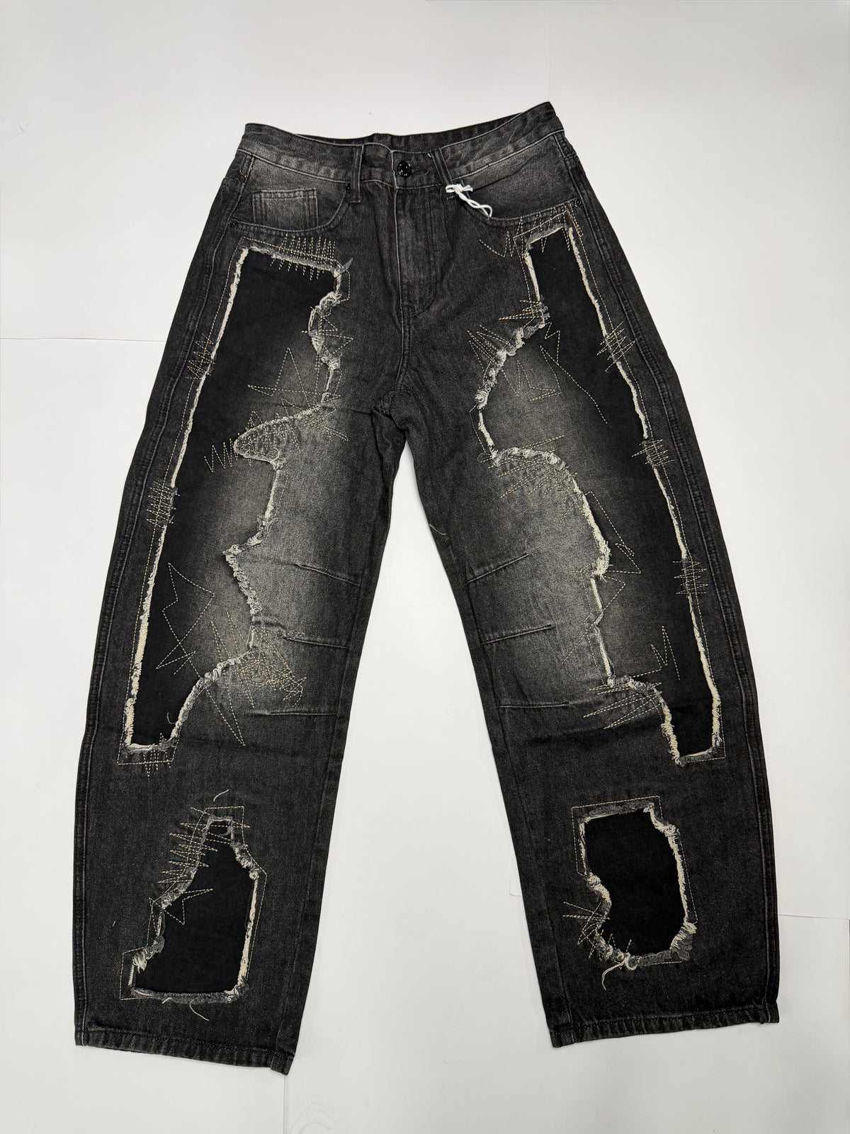 Jeans ballon con strappi Uomo 3225