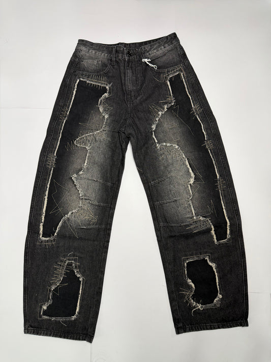 Jeans ballon con strappi Uomo 3228