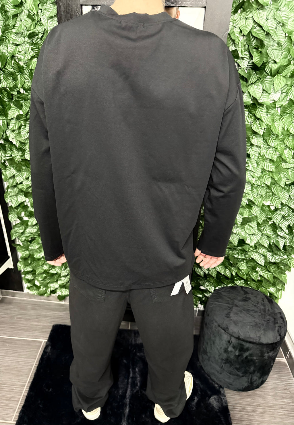 T-shirt long sleeve black