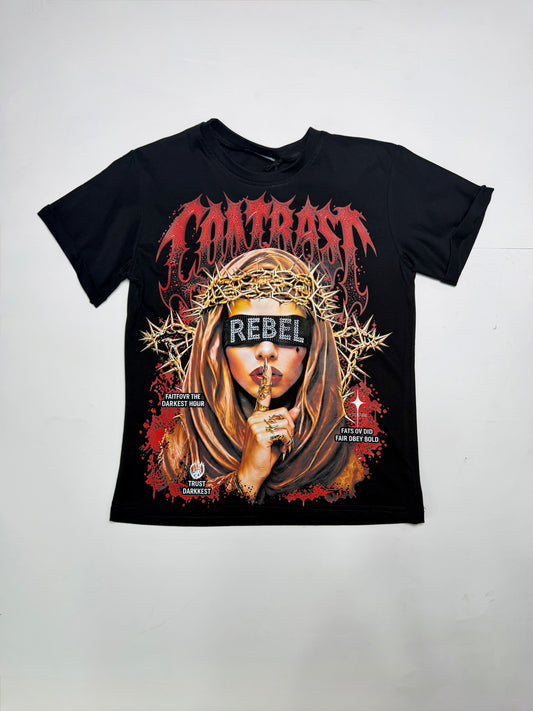 T-Shirt Conrast Rebel junior 1306