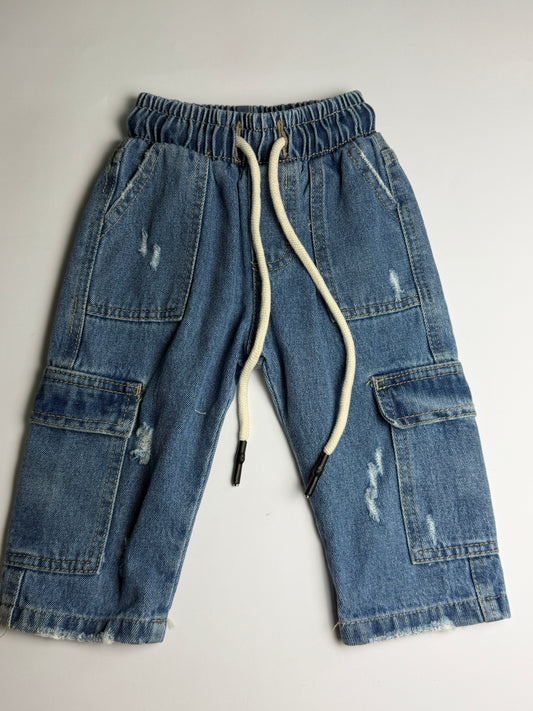 Jeans con il Laccio Cargo Junior