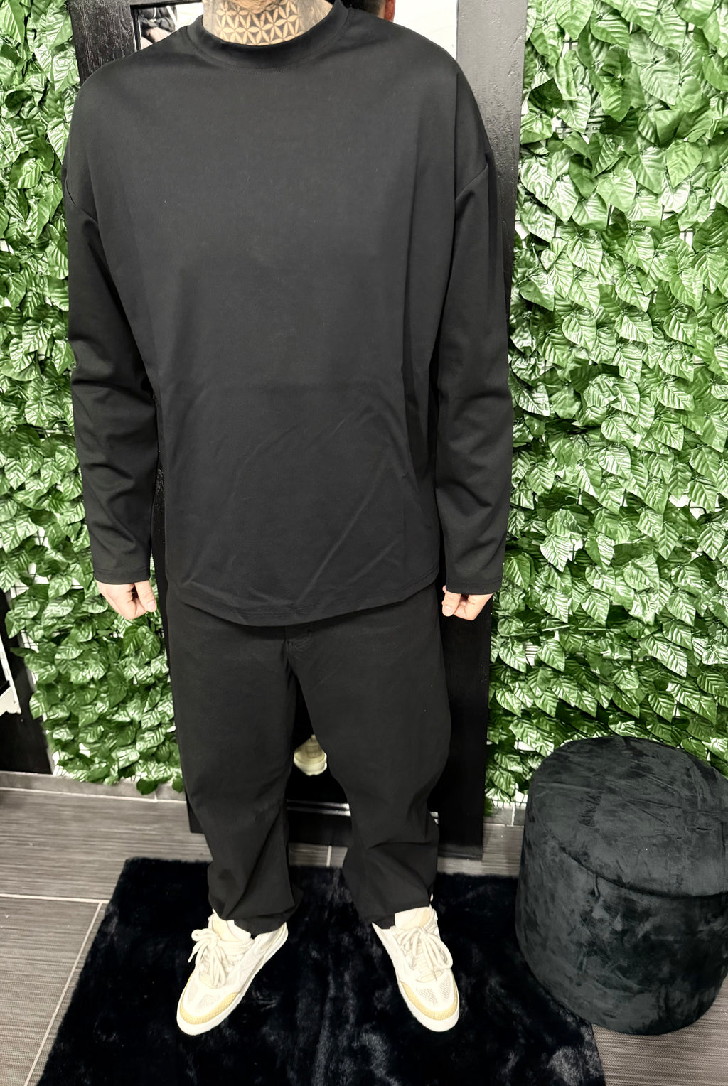 T-shirt long sleeve black