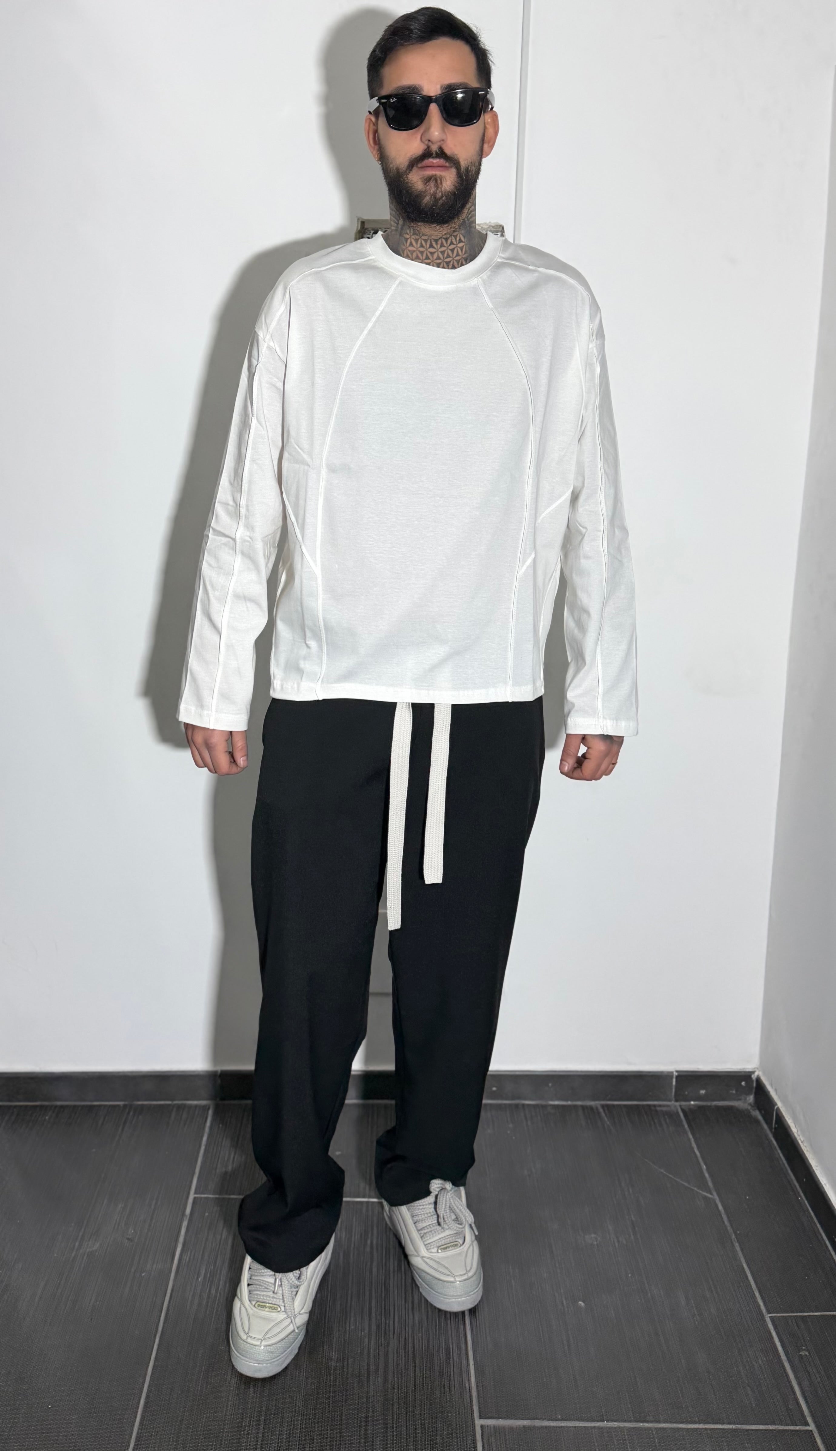 T-shirt long sleeve white