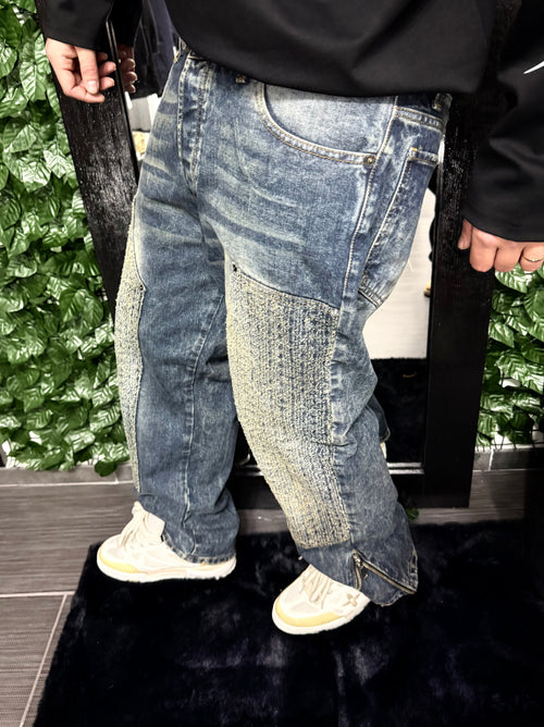 Jeans baggy sfumato