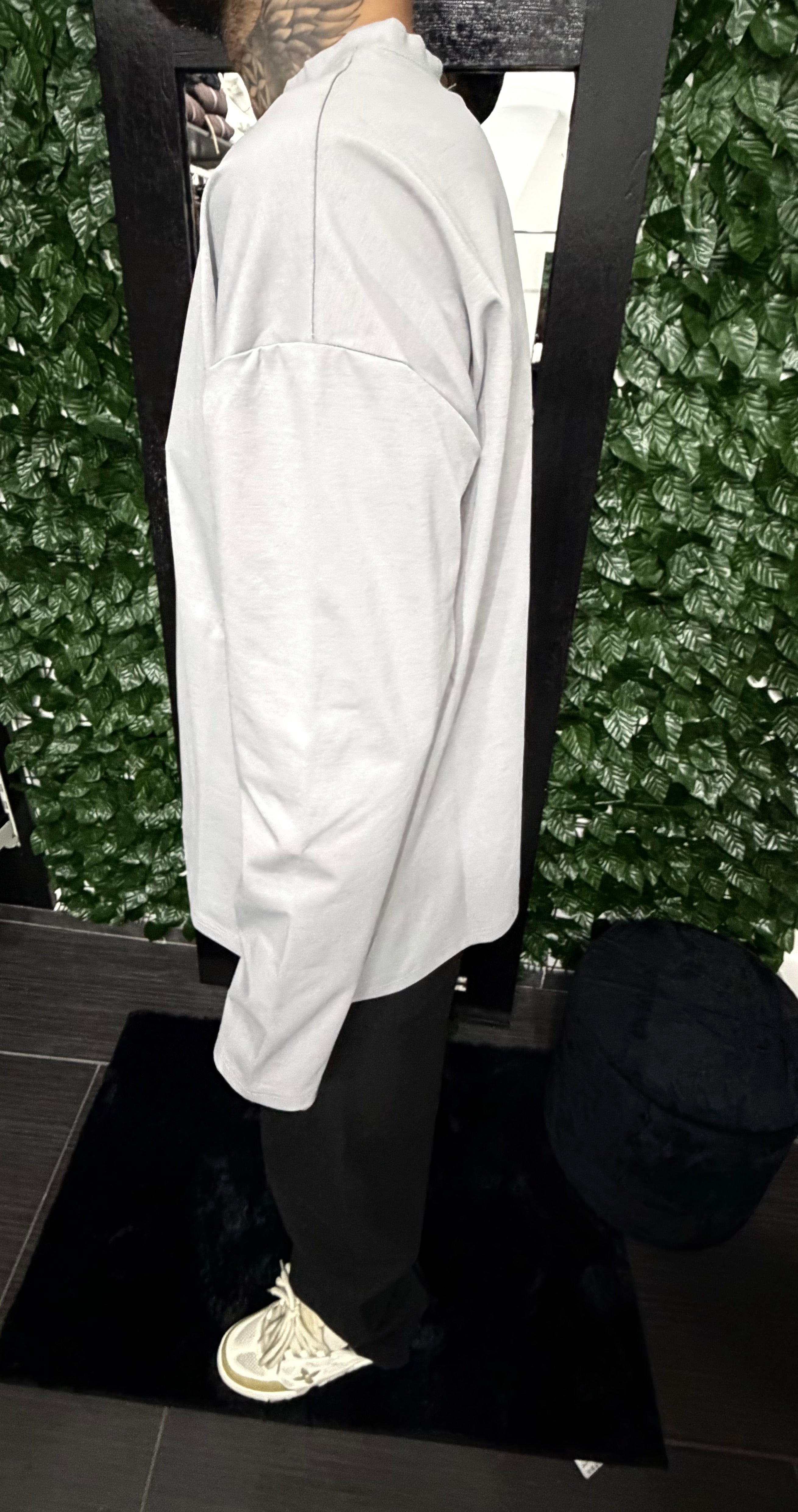 T-shirt long sleeve grey